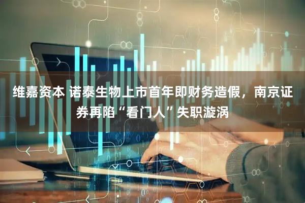 维嘉资本 诺泰生物上市首年即财务造假，南京证券再陷“看门人”失职漩涡