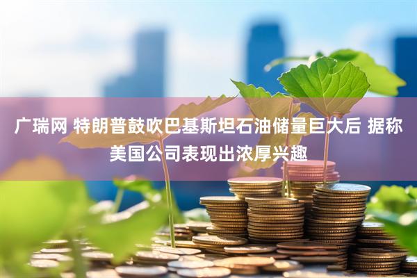 广瑞网 特朗普鼓吹巴基斯坦石油储量巨大后 据称美国公司表现出浓厚兴趣