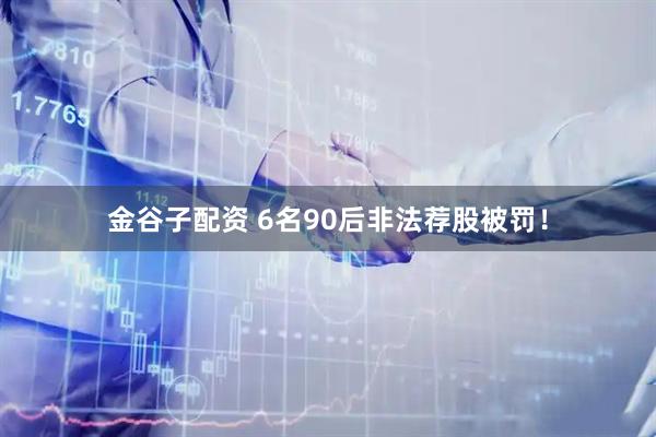 金谷子配资 6名90后非法荐股被罚！